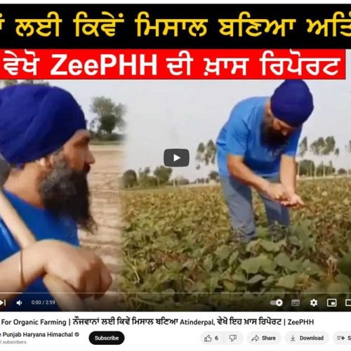 Atinderpal singh turmeric ZeeNews coverage